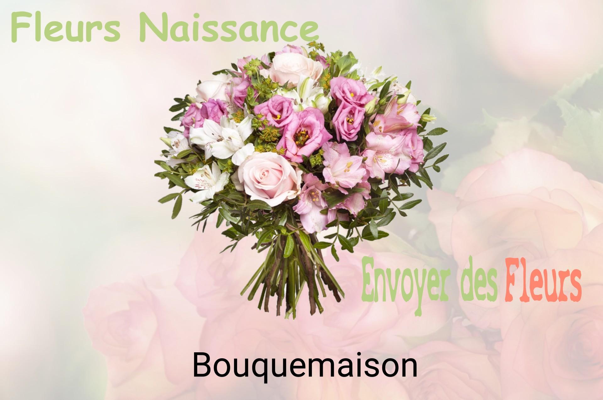 Bouquet de fleurs de naissance livré à Bouquemaison